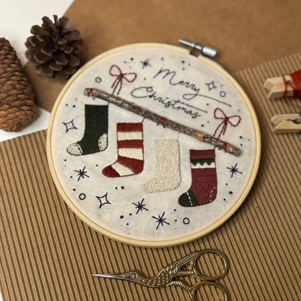 DIY Beginner Christmas Embroidery Kit