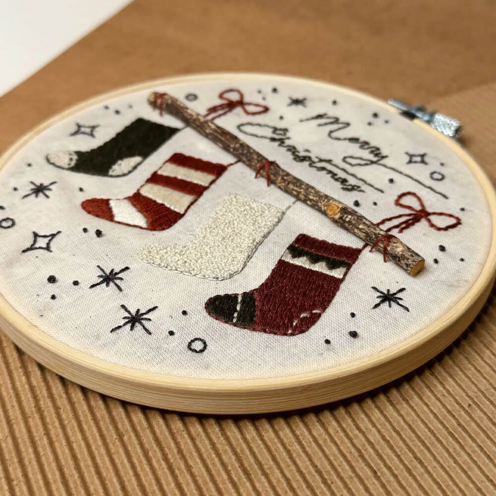 DIY Beginner Christmas Embroidery Kit