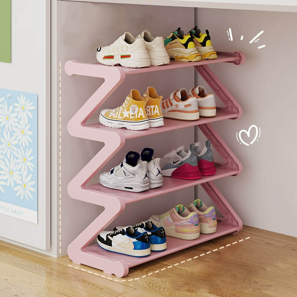 Z-shaped Childish Shoe Rack