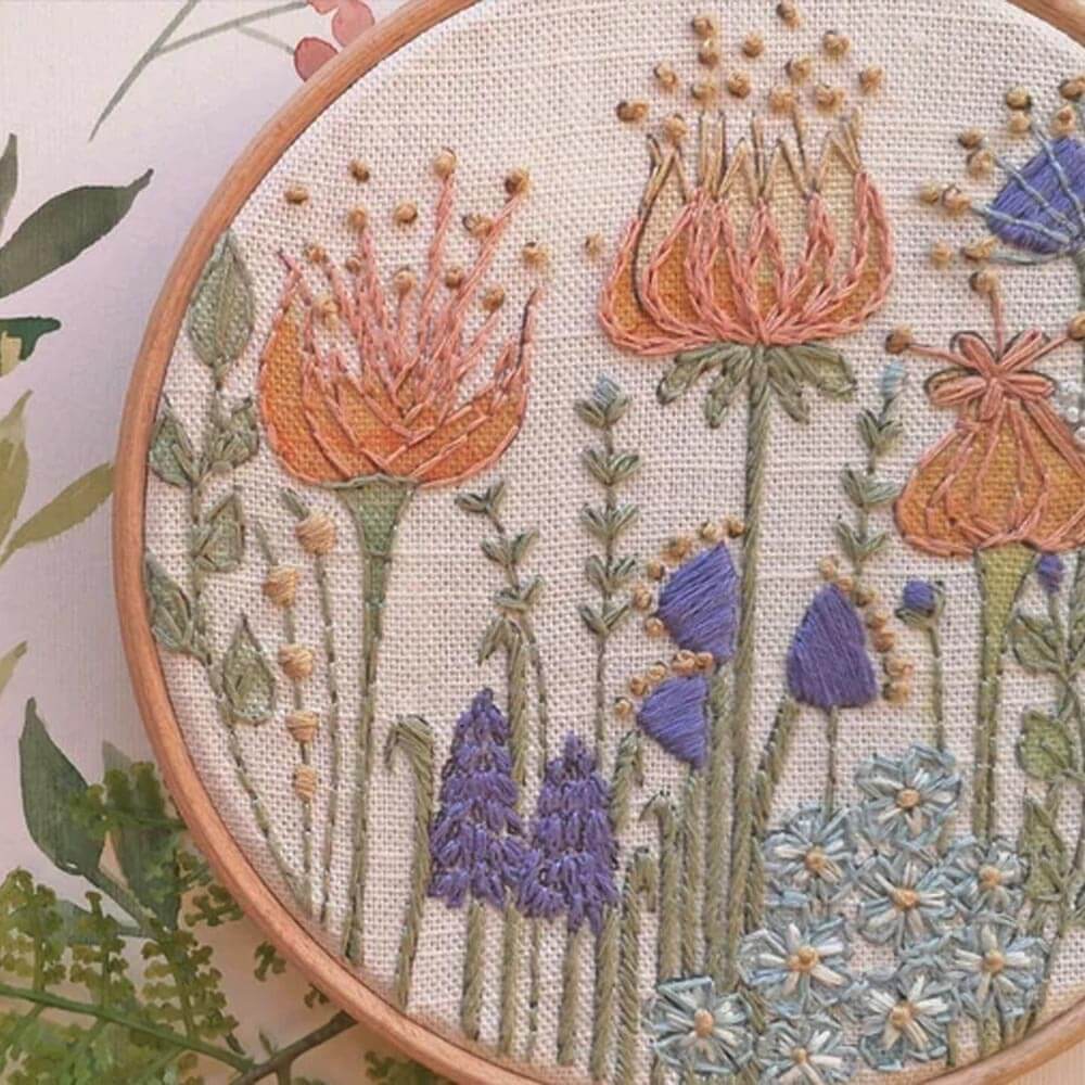 Forget Me Not Embroidery Kit