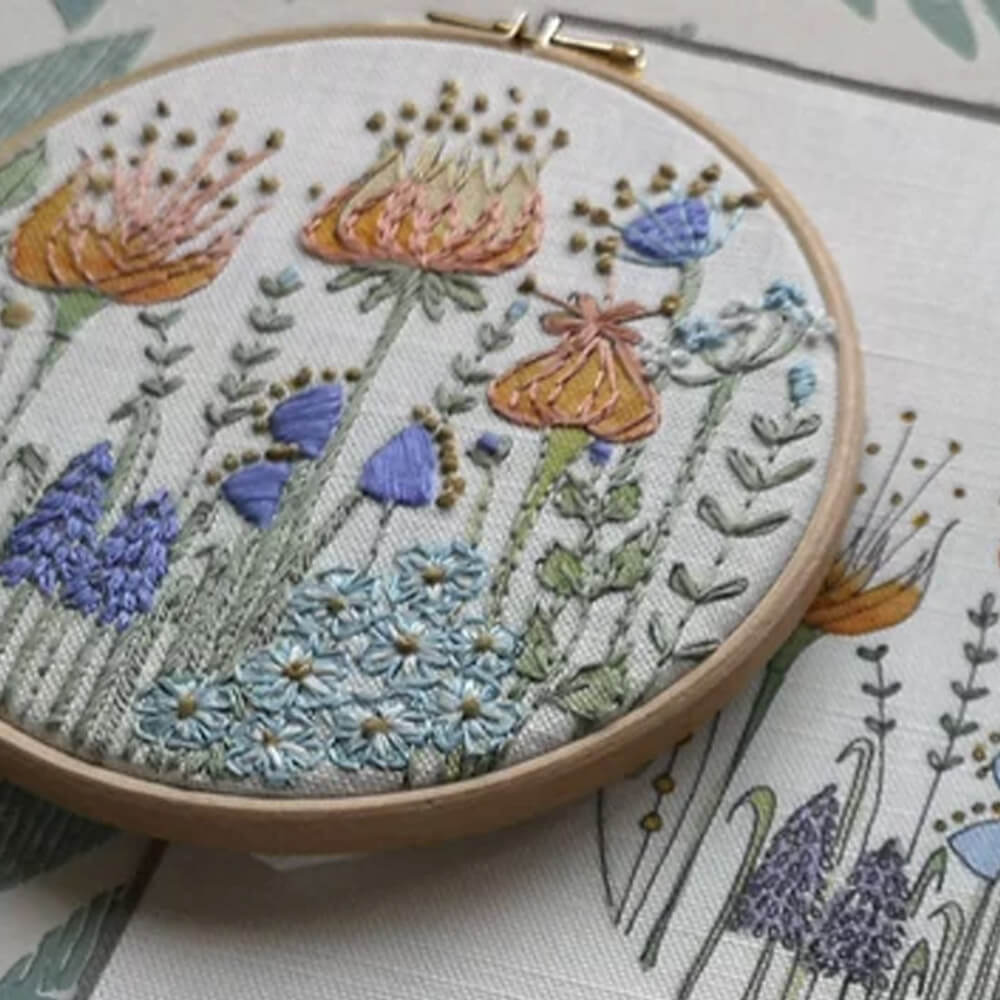 Forget Me Not Embroidery Kit