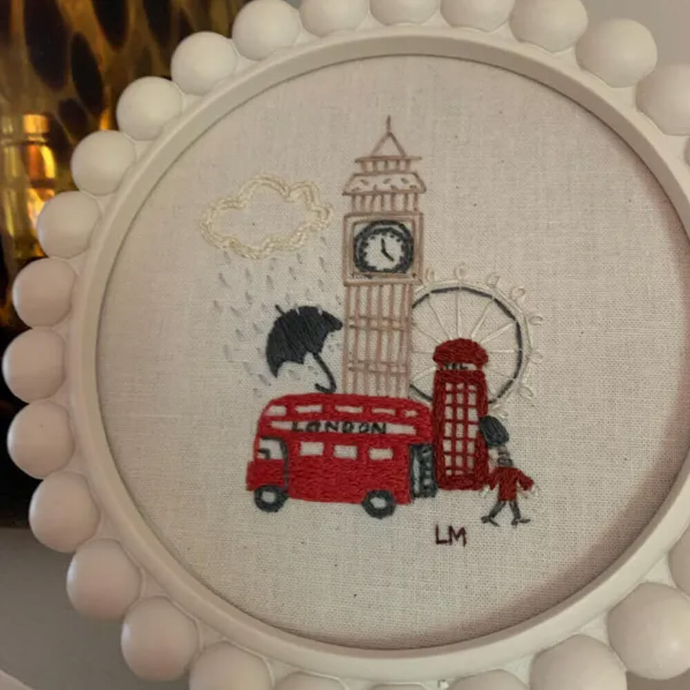 London Big Ben Embroidery Kit Set